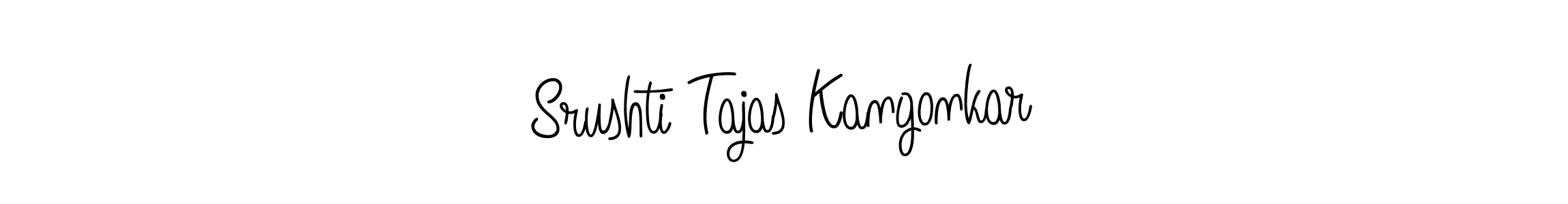 How to Draw Srushti Tajas Kangonkar signature style? Angelique-Rose-font-FFP is a latest design signature styles for name Srushti Tajas Kangonkar. Srushti Tajas Kangonkar signature style 5 images and pictures png