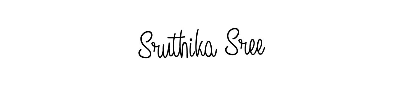 Design your own signature with our free online signature maker. With this signature software, you can create a handwritten (Angelique-Rose-font-FFP) signature for name Sruthika Sree. Sruthika Sree signature style 5 images and pictures png