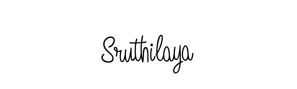 You should practise on your own different ways (Angelique-Rose-font-FFP) to write your name (Sruthilaya) in signature. don't let someone else do it for you. Sruthilaya signature style 5 images and pictures png