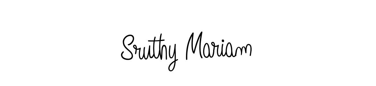 Also You can easily find your signature by using the search form. We will create Sruthy Mariam name handwritten signature images for you free of cost using Angelique-Rose-font-FFP sign style. Sruthy Mariam signature style 5 images and pictures png