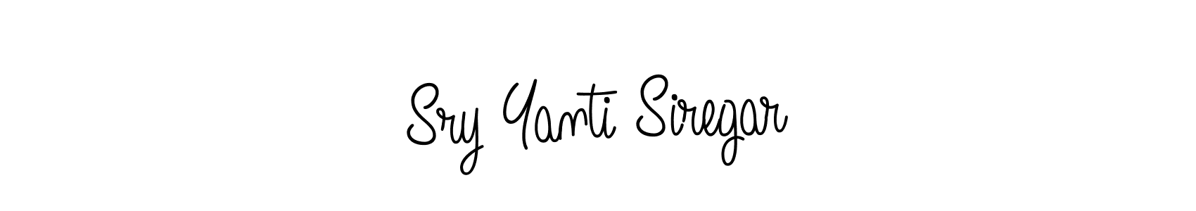 The best way (Angelique-Rose-font-FFP) to make a short signature is to pick only two or three words in your name. The name Sry Yanti Siregar include a total of six letters. For converting this name. Sry Yanti Siregar signature style 5 images and pictures png