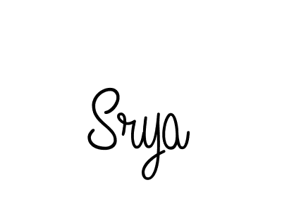 Srya stylish signature style. Best Handwritten Sign (Angelique-Rose-font-FFP) for my name. Handwritten Signature Collection Ideas for my name Srya. Srya signature style 5 images and pictures png