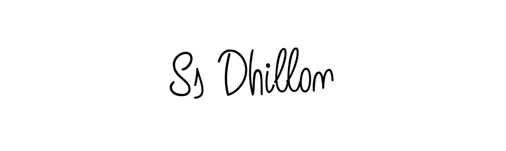 You should practise on your own different ways (Angelique-Rose-font-FFP) to write your name (Ss Dhillon) in signature. don't let someone else do it for you. Ss Dhillon signature style 5 images and pictures png