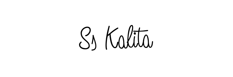 Also You can easily find your signature by using the search form. We will create Ss Kalita name handwritten signature images for you free of cost using Angelique-Rose-font-FFP sign style. Ss Kalita signature style 5 images and pictures png