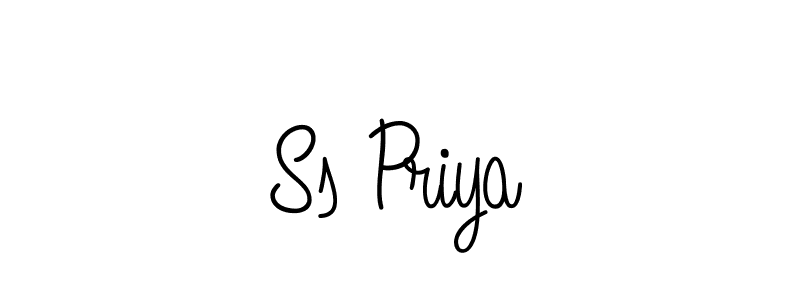 How to Draw Ss Priya signature style? Angelique-Rose-font-FFP is a latest design signature styles for name Ss Priya. Ss Priya signature style 5 images and pictures png