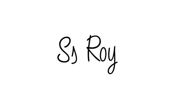 How to make Ss Roy name signature. Use Angelique-Rose-font-FFP style for creating short signs online. This is the latest handwritten sign. Ss Roy signature style 5 images and pictures png
