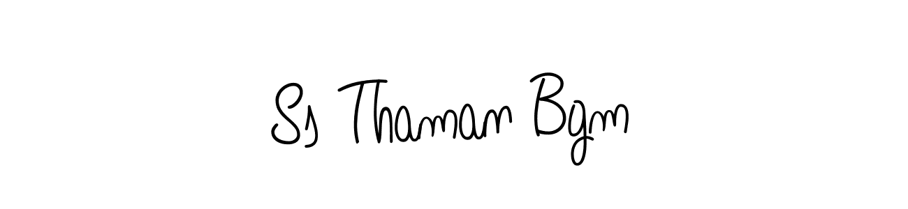 Also You can easily find your signature by using the search form. We will create Ss Thaman Bgm name handwritten signature images for you free of cost using Angelique-Rose-font-FFP sign style. Ss Thaman Bgm signature style 5 images and pictures png