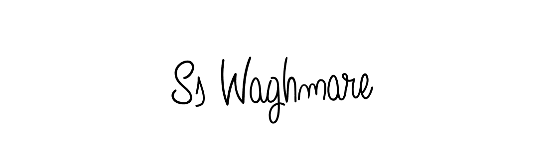 Use a signature maker to create a handwritten signature online. With this signature software, you can design (Angelique-Rose-font-FFP) your own signature for name Ss Waghmare. Ss Waghmare signature style 5 images and pictures png