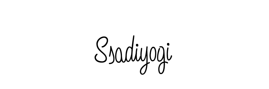 Use a signature maker to create a handwritten signature online. With this signature software, you can design (Angelique-Rose-font-FFP) your own signature for name Ssadiyogi. Ssadiyogi signature style 5 images and pictures png