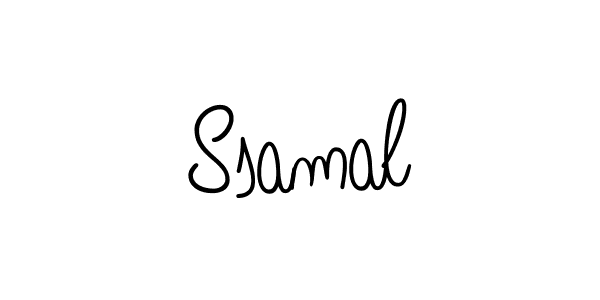 Make a beautiful signature design for name Ssamal. With this signature (Angelique-Rose-font-FFP) style, you can create a handwritten signature for free. Ssamal signature style 5 images and pictures png