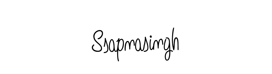 How to Draw Ssapnasingh signature style? Angelique-Rose-font-FFP is a latest design signature styles for name Ssapnasingh. Ssapnasingh signature style 5 images and pictures png