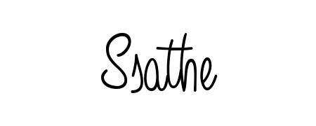 How to make Ssathe name signature. Use Angelique-Rose-font-FFP style for creating short signs online. This is the latest handwritten sign. Ssathe signature style 5 images and pictures png