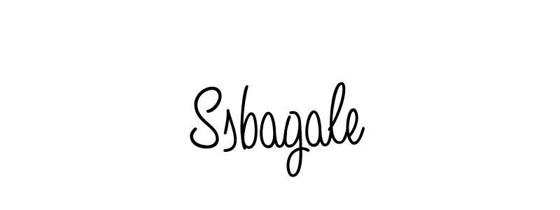 Make a beautiful signature design for name Ssbagale. With this signature (Angelique-Rose-font-FFP) style, you can create a handwritten signature for free. Ssbagale signature style 5 images and pictures png