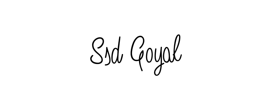 Make a short Ssd Goyal signature style. Manage your documents anywhere anytime using Angelique-Rose-font-FFP. Create and add eSignatures, submit forms, share and send files easily. Ssd Goyal signature style 5 images and pictures png
