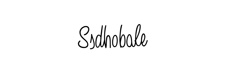 Also we have Ssdhobale name is the best signature style. Create professional handwritten signature collection using Angelique-Rose-font-FFP autograph style. Ssdhobale signature style 5 images and pictures png