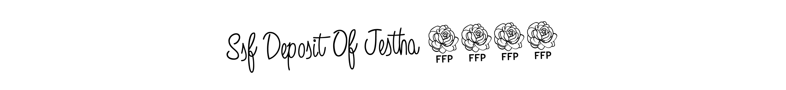 Design your own signature with our free online signature maker. With this signature software, you can create a handwritten (Angelique-Rose-font-FFP) signature for name Ssf Deposit Of Jestha 2081. Ssf Deposit Of Jestha 2081 signature style 5 images and pictures png