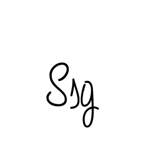 Ssg stylish signature style. Best Handwritten Sign (Angelique-Rose-font-FFP) for my name. Handwritten Signature Collection Ideas for my name Ssg. Ssg signature style 5 images and pictures png