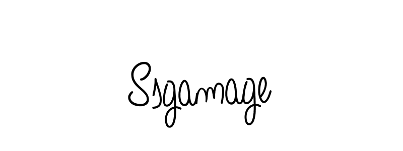 Once you've used our free online signature maker to create your best signature Angelique-Rose-font-FFP style, it's time to enjoy all of the benefits that Ssgamage name signing documents. Ssgamage signature style 5 images and pictures png