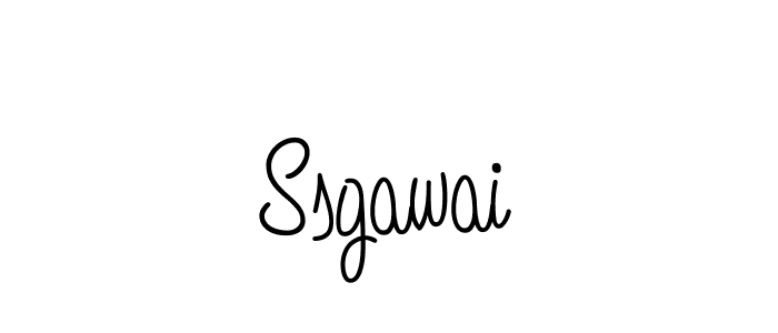 How to Draw Ssgawai signature style? Angelique-Rose-font-FFP is a latest design signature styles for name Ssgawai. Ssgawai signature style 5 images and pictures png