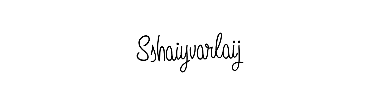 Use a signature maker to create a handwritten signature online. With this signature software, you can design (Angelique-Rose-font-FFP) your own signature for name Sshaiyvarlaij. Sshaiyvarlaij signature style 5 images and pictures png