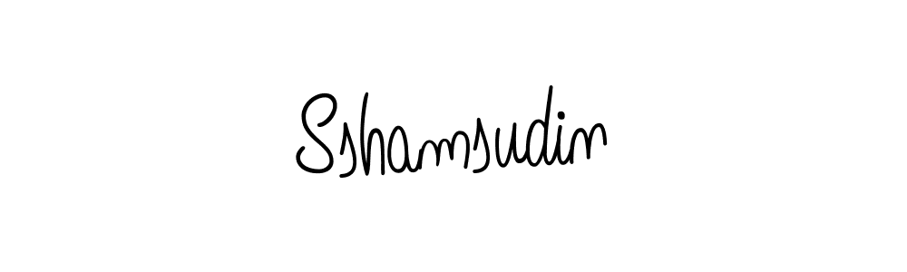 Make a beautiful signature design for name Sshamsudin. With this signature (Angelique-Rose-font-FFP) style, you can create a handwritten signature for free. Sshamsudin signature style 5 images and pictures png