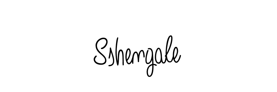 How to make Sshengale name signature. Use Angelique-Rose-font-FFP style for creating short signs online. This is the latest handwritten sign. Sshengale signature style 5 images and pictures png