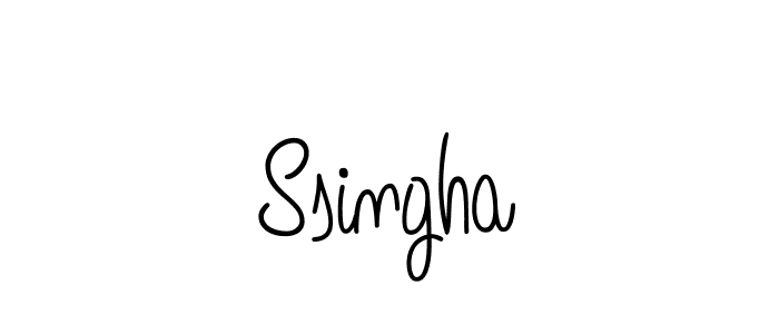 You should practise on your own different ways (Angelique-Rose-font-FFP) to write your name (Ssingha) in signature. don't let someone else do it for you. Ssingha signature style 5 images and pictures png