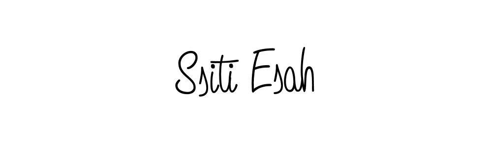How to make Ssiti Esah signature? Angelique-Rose-font-FFP is a professional autograph style. Create handwritten signature for Ssiti Esah name. Ssiti Esah signature style 5 images and pictures png