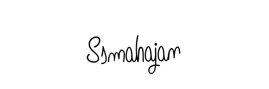 Ssmahajan stylish signature style. Best Handwritten Sign (Angelique-Rose-font-FFP) for my name. Handwritten Signature Collection Ideas for my name Ssmahajan. Ssmahajan signature style 5 images and pictures png