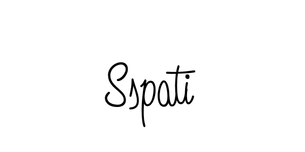 Make a beautiful signature design for name Sspati. With this signature (Angelique-Rose-font-FFP) style, you can create a handwritten signature for free. Sspati signature style 5 images and pictures png