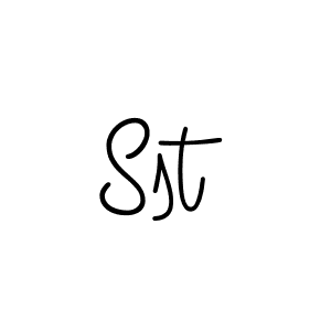 How to make Sst signature? Angelique-Rose-font-FFP is a professional autograph style. Create handwritten signature for Sst name. Sst signature style 5 images and pictures png