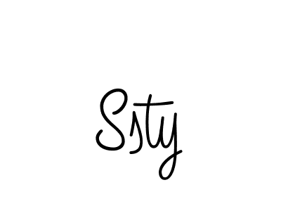 You should practise on your own different ways (Angelique-Rose-font-FFP) to write your name (Ssty) in signature. don't let someone else do it for you. Ssty signature style 5 images and pictures png