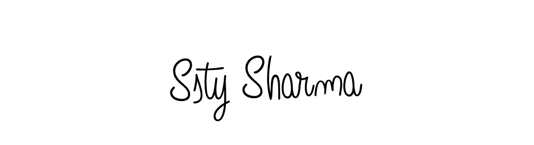 if you are searching for the best signature style for your name Ssty Sharma. so please give up your signature search. here we have designed multiple signature styles  using Angelique-Rose-font-FFP. Ssty Sharma signature style 5 images and pictures png