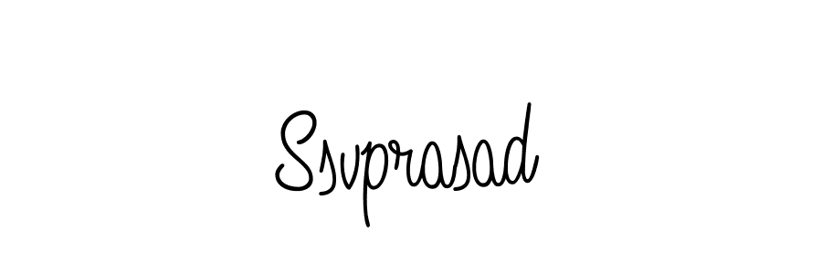 Make a beautiful signature design for name Ssvprasad. With this signature (Angelique-Rose-font-FFP) style, you can create a handwritten signature for free. Ssvprasad signature style 5 images and pictures png