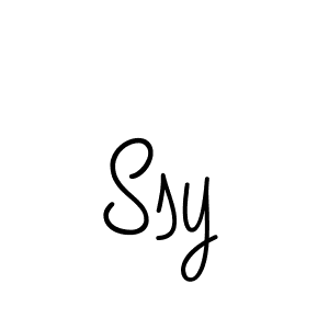 How to make Ssy name signature. Use Angelique-Rose-font-FFP style for creating short signs online. This is the latest handwritten sign. Ssy signature style 5 images and pictures png