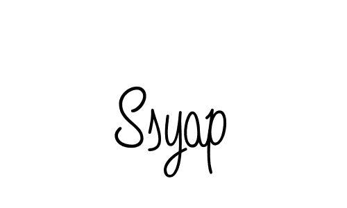 How to Draw Ssyap signature style? Angelique-Rose-font-FFP is a latest design signature styles for name Ssyap. Ssyap signature style 5 images and pictures png
