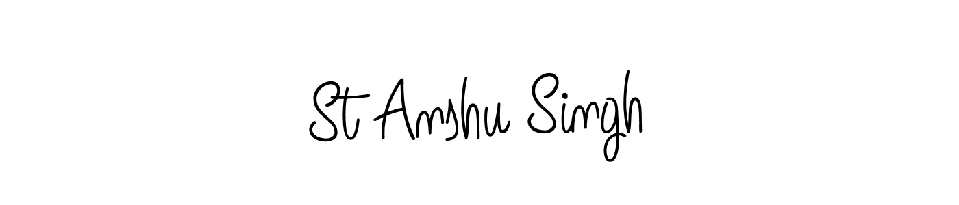 You can use this online signature creator to create a handwritten signature for the name St Anshu Singh. This is the best online autograph maker. St Anshu Singh signature style 5 images and pictures png