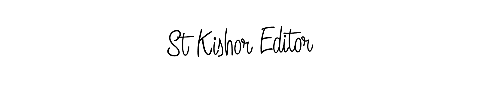 Angelique-Rose-font-FFP is a professional signature style that is perfect for those who want to add a touch of class to their signature. It is also a great choice for those who want to make their signature more unique. Get St Kishor Editor name to fancy signature for free. St Kishor Editor signature style 5 images and pictures png