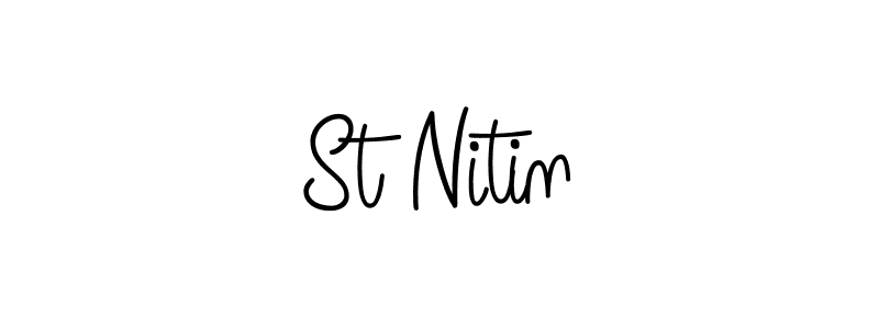 Best and Professional Signature Style for St Nitin. Angelique-Rose-font-FFP Best Signature Style Collection. St Nitin signature style 5 images and pictures png