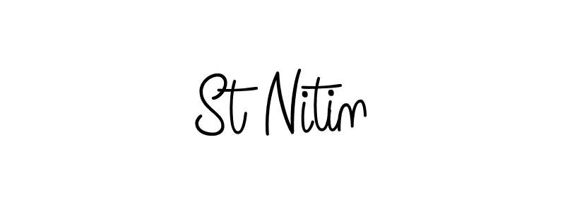 How to Draw St Nitin signature style? Angelique-Rose-font-FFP is a latest design signature styles for name St Nitin. St Nitin signature style 5 images and pictures png