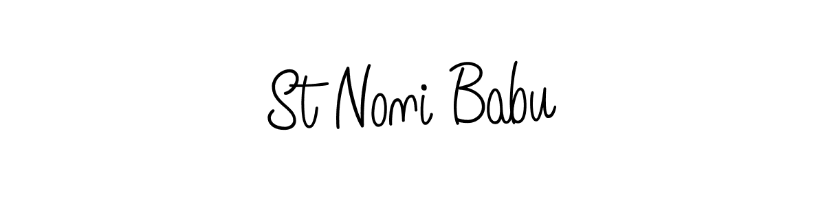 It looks lik you need a new signature style for name St Noni Babu. Design unique handwritten (Angelique-Rose-font-FFP) signature with our free signature maker in just a few clicks. St Noni Babu signature style 5 images and pictures png