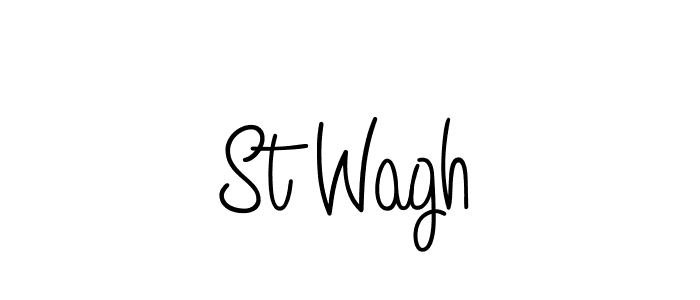 Check out images of Autograph of St Wagh name. Actor St Wagh Signature Style. Angelique-Rose-font-FFP is a professional sign style online. St Wagh signature style 5 images and pictures png