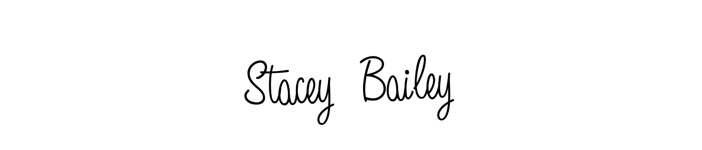 Design your own signature with our free online signature maker. With this signature software, you can create a handwritten (Angelique-Rose-font-FFP) signature for name Stacey  Bailey. Stacey  Bailey signature style 5 images and pictures png
