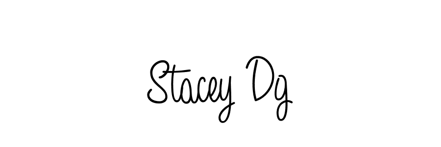 Create a beautiful signature design for name Stacey Dg. With this signature (Angelique-Rose-font-FFP) fonts, you can make a handwritten signature for free. Stacey Dg signature style 5 images and pictures png