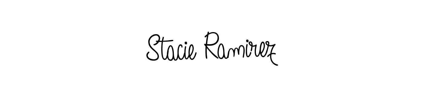 The best way (Angelique-Rose-font-FFP) to make a short signature is to pick only two or three words in your name. The name Stacie Ramirez include a total of six letters. For converting this name. Stacie Ramirez signature style 5 images and pictures png