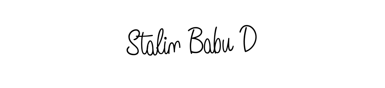 Use a signature maker to create a handwritten signature online. With this signature software, you can design (Angelique-Rose-font-FFP) your own signature for name Stalin Babu D. Stalin Babu D signature style 5 images and pictures png