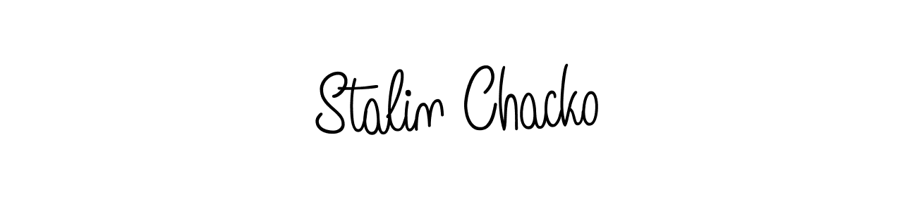 Make a beautiful signature design for name Stalin Chacko. With this signature (Angelique-Rose-font-FFP) style, you can create a handwritten signature for free. Stalin Chacko signature style 5 images and pictures png