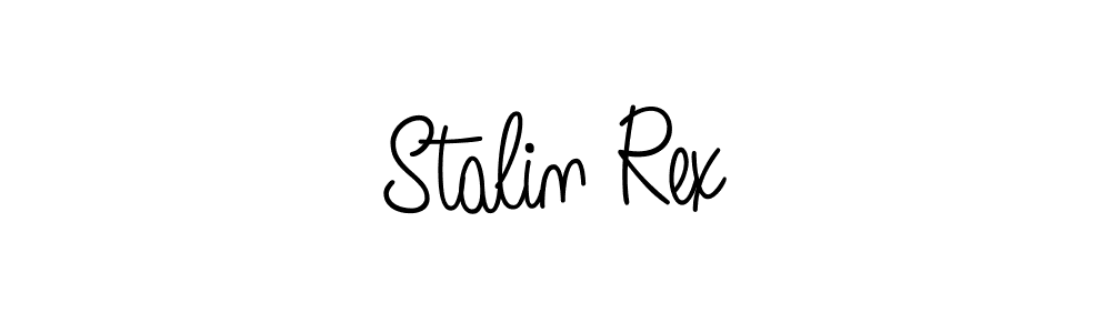 You should practise on your own different ways (Angelique-Rose-font-FFP) to write your name (Stalin Rex) in signature. don't let someone else do it for you. Stalin Rex signature style 5 images and pictures png