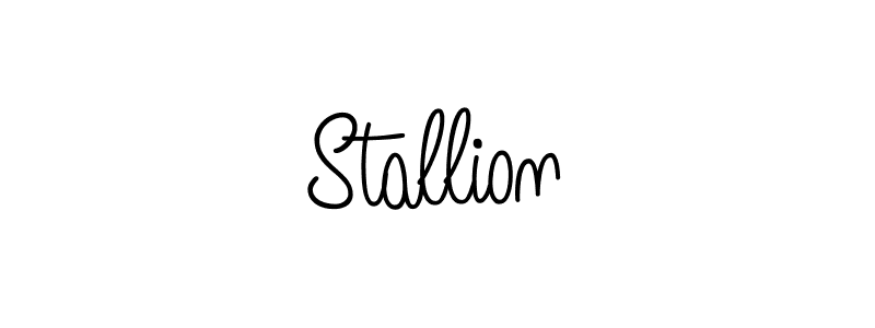 Create a beautiful signature design for name Stallion. With this signature (Angelique-Rose-font-FFP) fonts, you can make a handwritten signature for free. Stallion signature style 5 images and pictures png