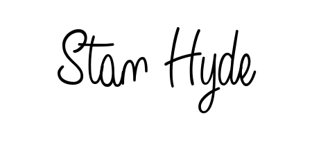 The best way (Angelique-Rose-font-FFP) to make a short signature is to pick only two or three words in your name. For converting this name Stan Hyde. Stan Hyde signature style 5 images and pictures png